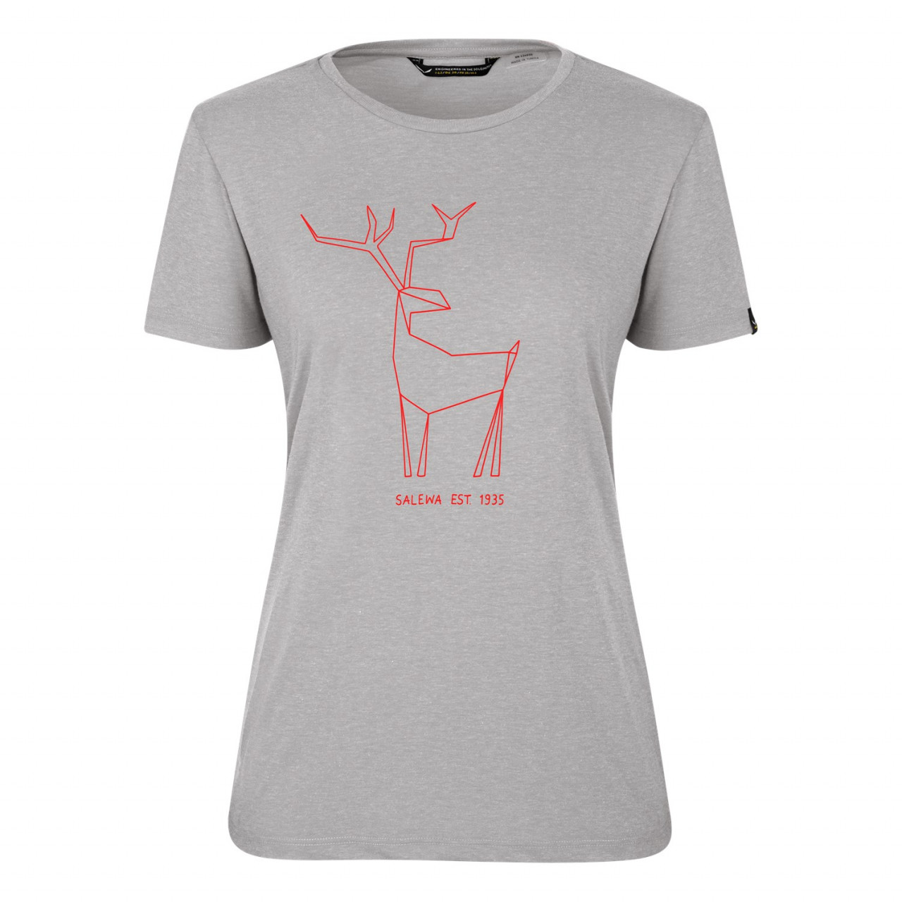 T-Shirts Salewa Deer Dry Short Sleeve Mulher Cinzentas 824OFESUQ